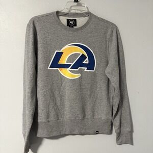 Los‎ Angeles Rams '47 Heathered Gray Imprint Headline Logo Pullover Sweatshirt